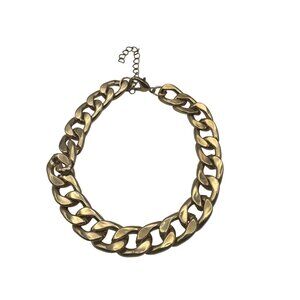 Chunky Gold Link Chain Bracelet Adjustable Length Statement Jewelry Accessory